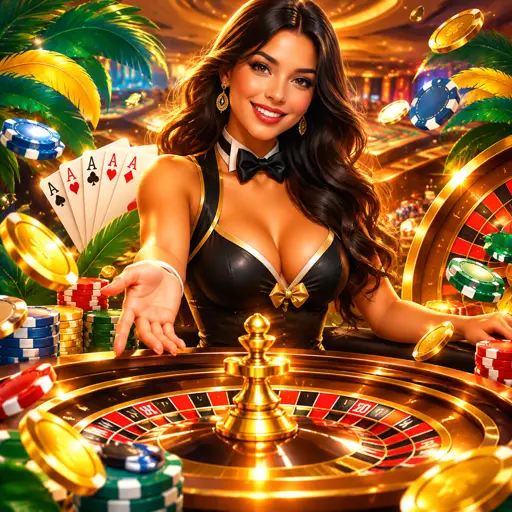Bingo ao vivo com sorteador chamando as bolas em tempo real
