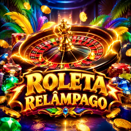 Roleta Lightning com raios e números da sorte destacados na tela